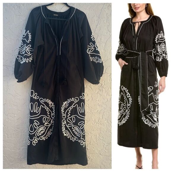 ALEXIS Belia Dress Women XS Maxi Boho Cottagecore Artsy Oversized - Picture 1 of 9